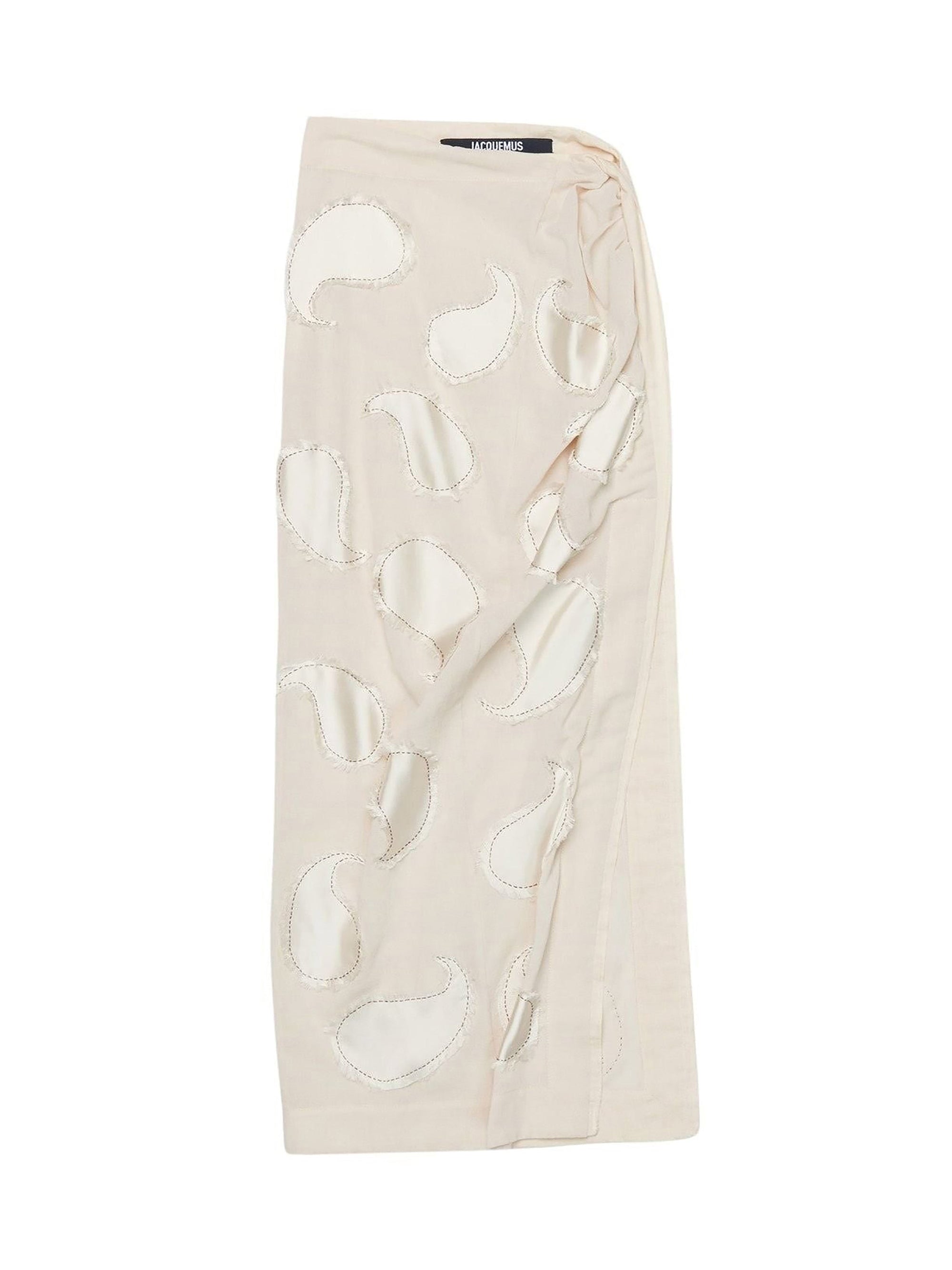 OFF WHITE EMBROIDERY LA JUPE DRAGGIU