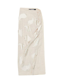 Jupe Draggiu fendue - Off White Embroidery