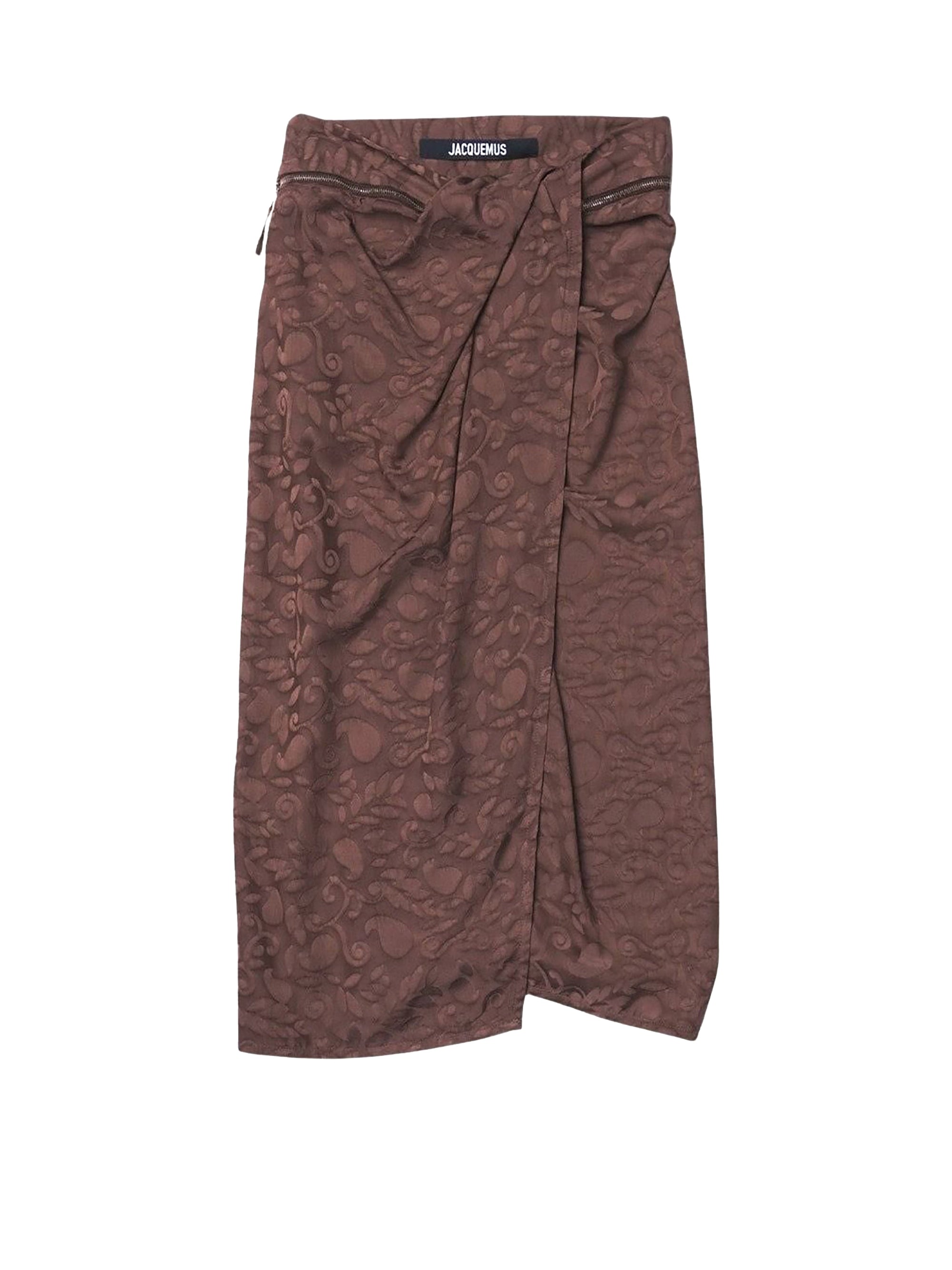 BROWN LEAVES JACQUARD LA JUPE BODRI