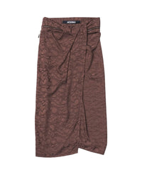 The Bodri Skirt - Brown Leaves