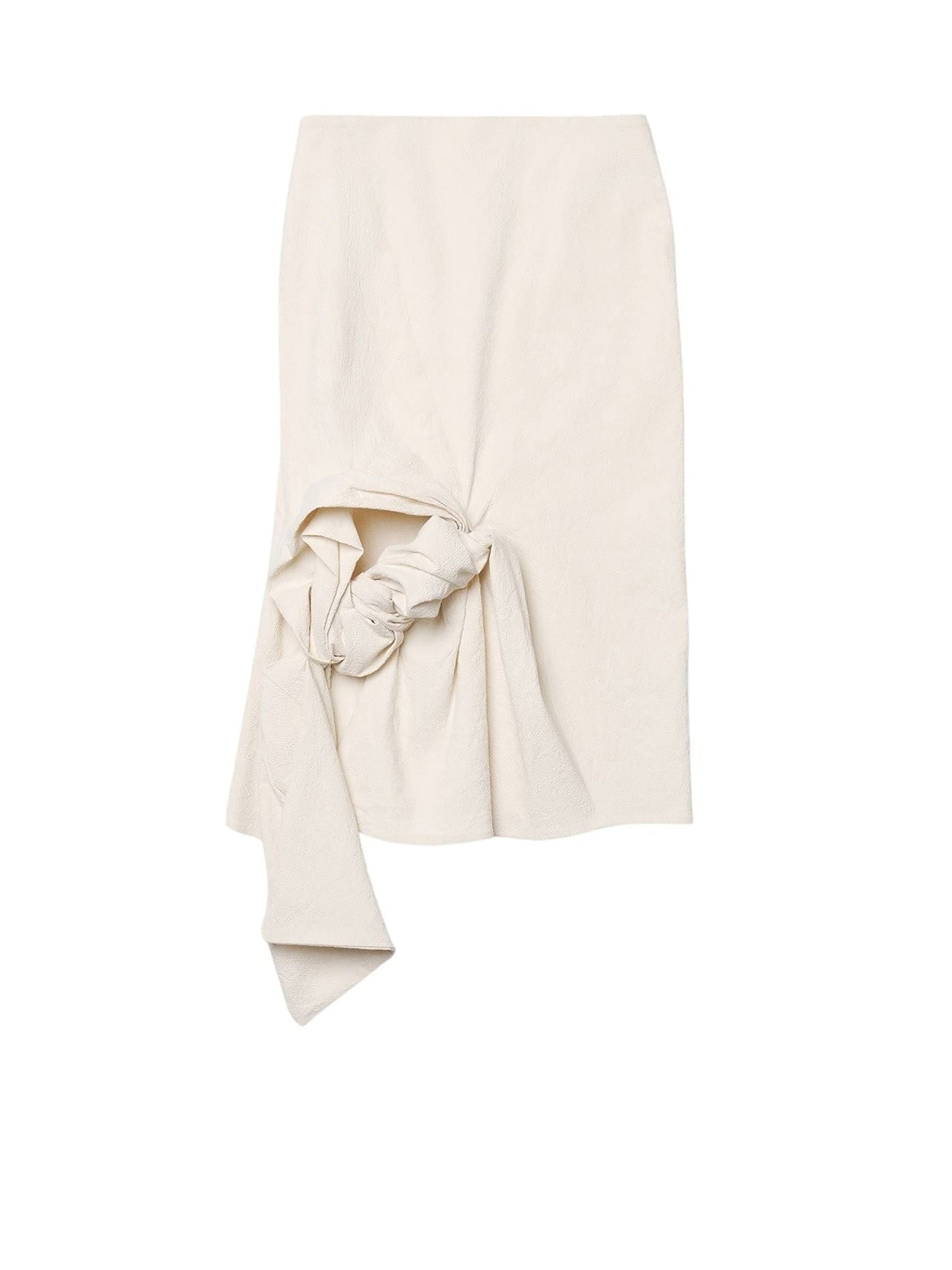 OFF-WHITE LA JUPE CREMA