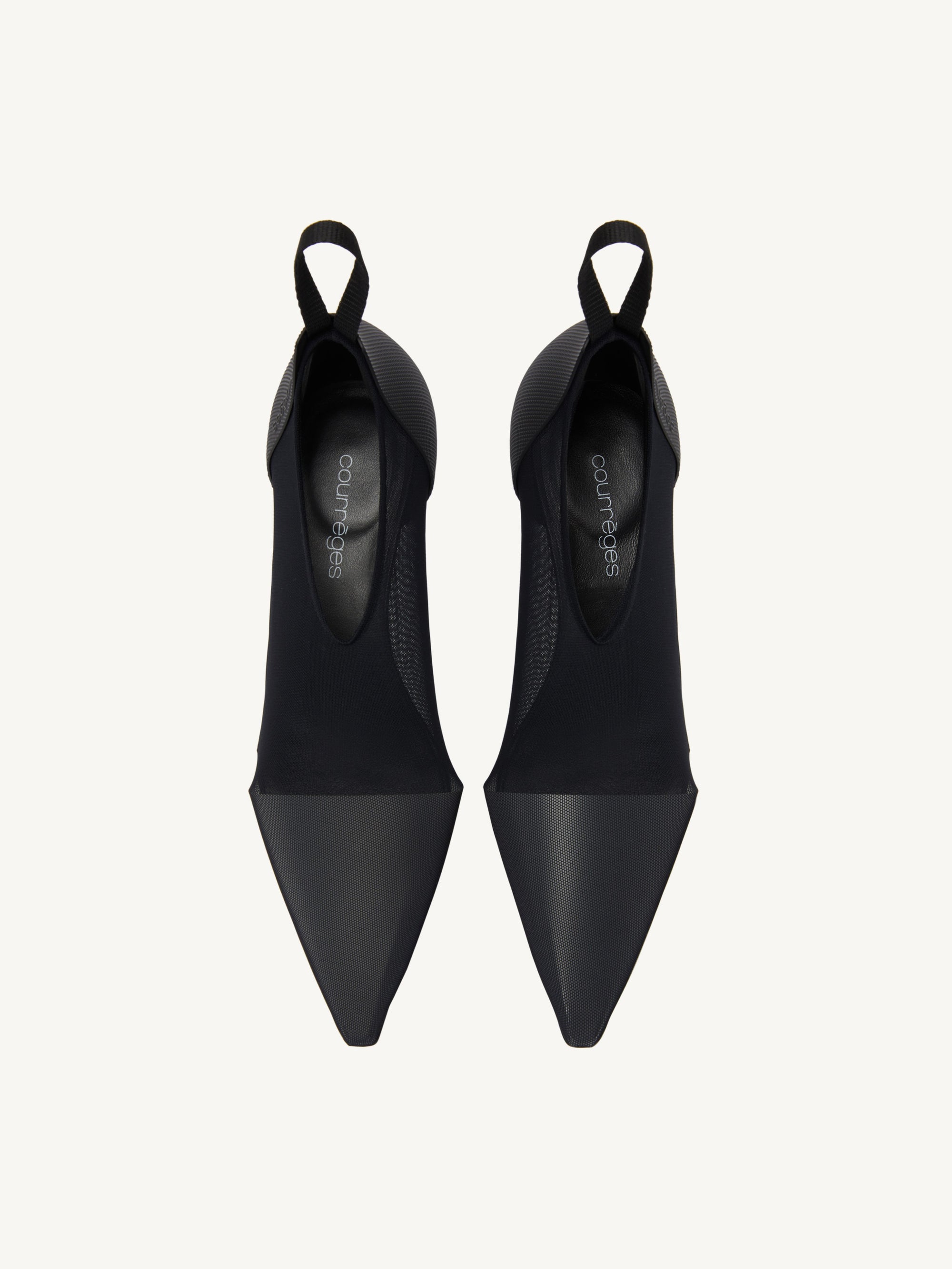 2pcs NEW / ESCARPINS MESH - Black