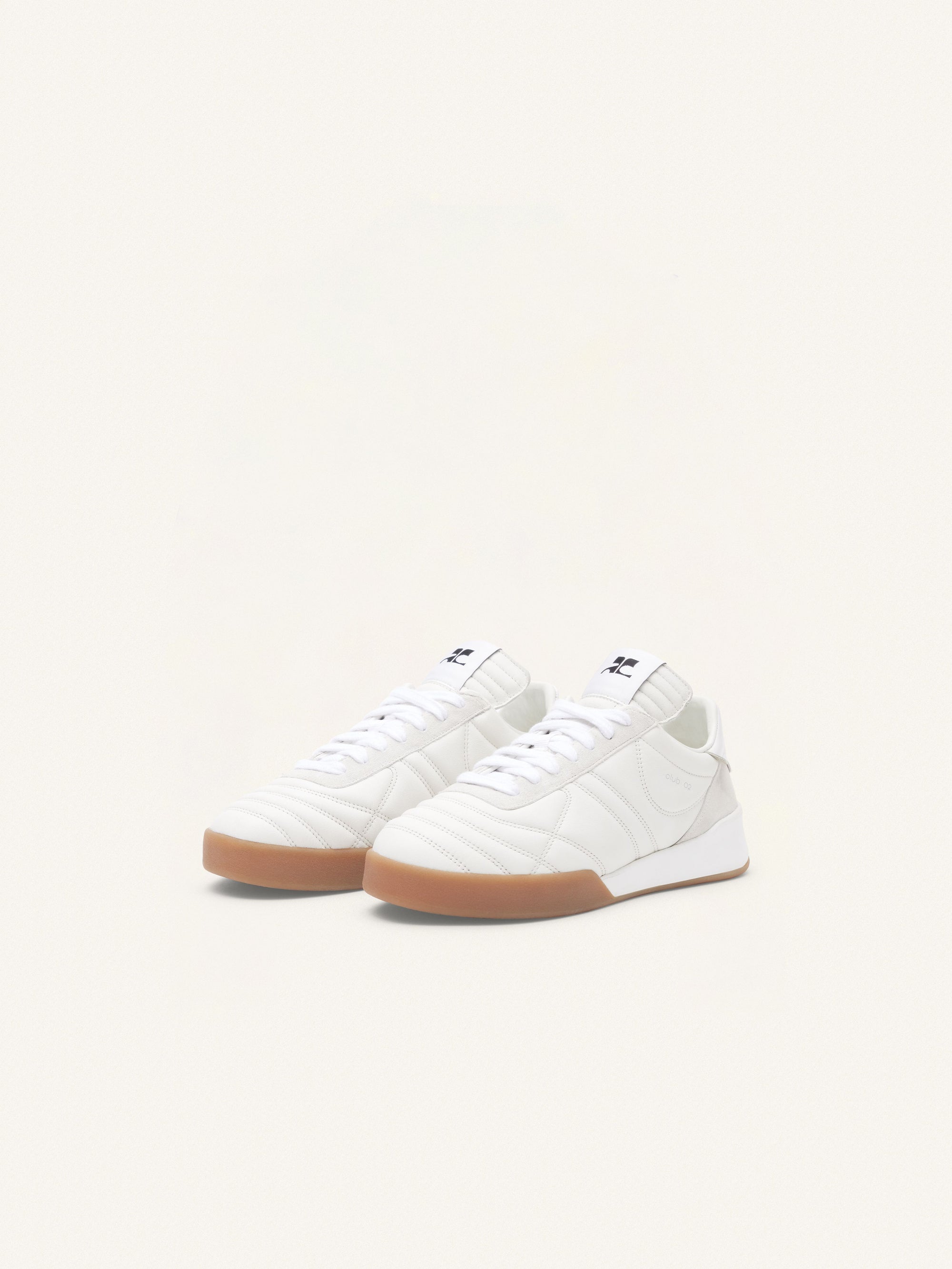 17pcs NEW / CLUB02 SNEAKERS EN CUIR - Heritage white