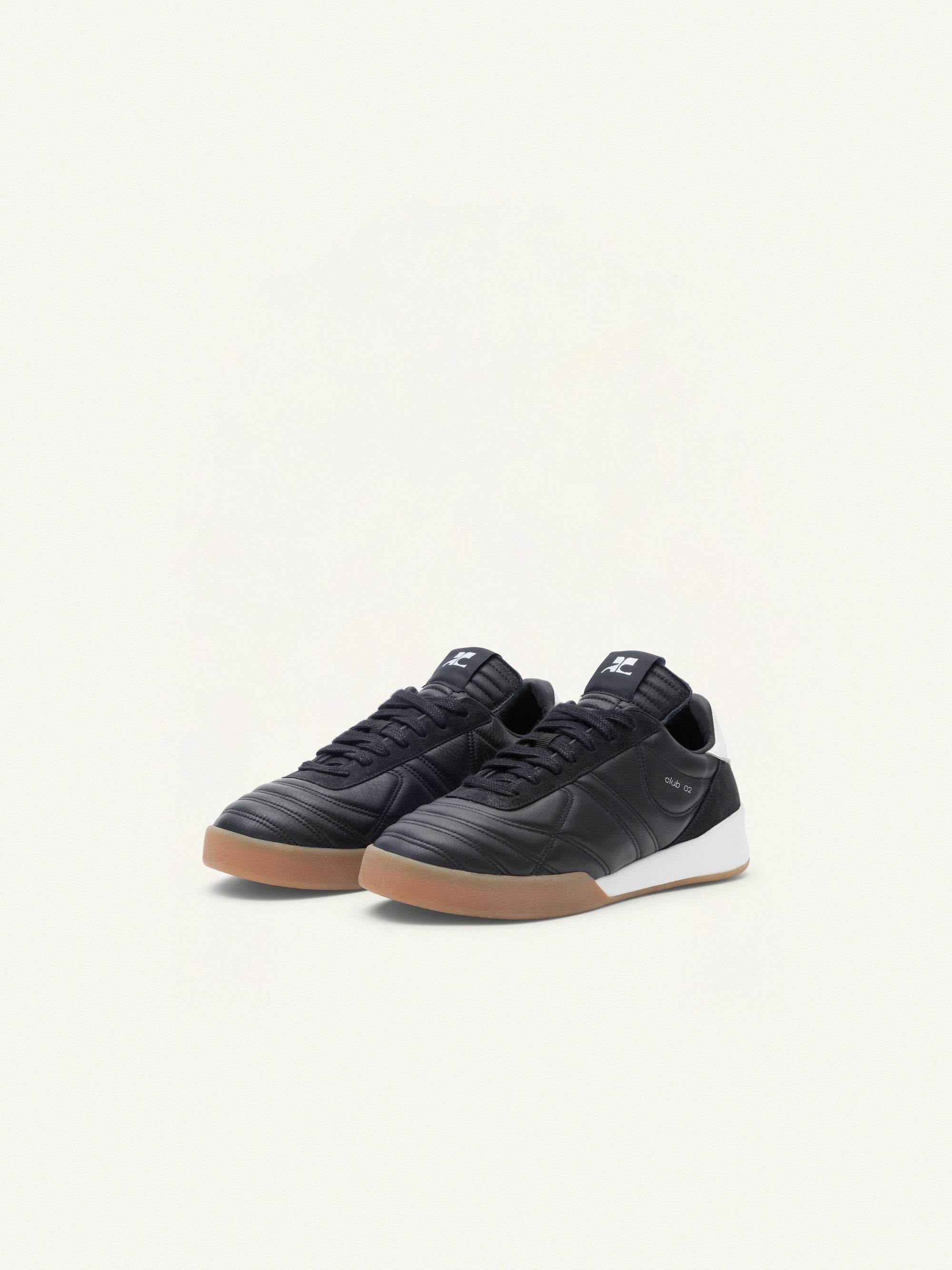 29pcs NEW / CLUB02 SNEAKERS EN CUIR - Black