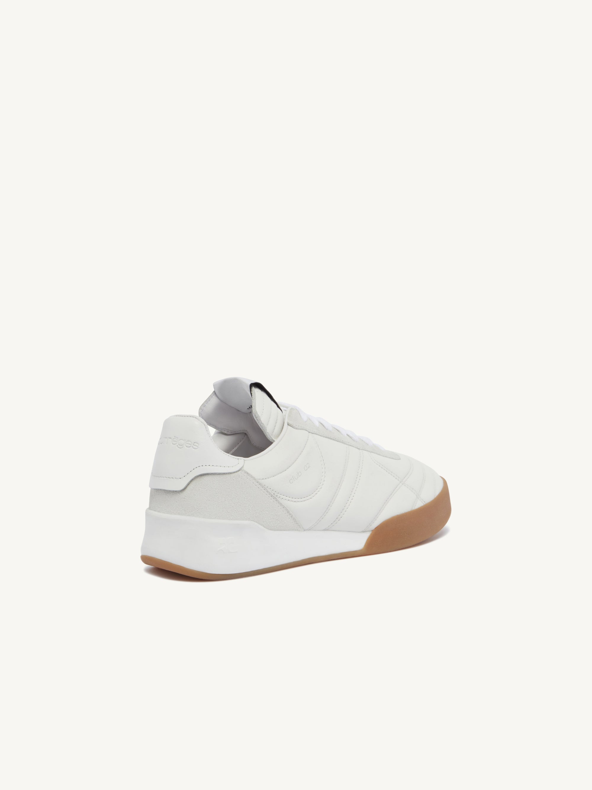 3pcs RELIQUAT 120€ / Baskets club 02 en cuir - Heritage white