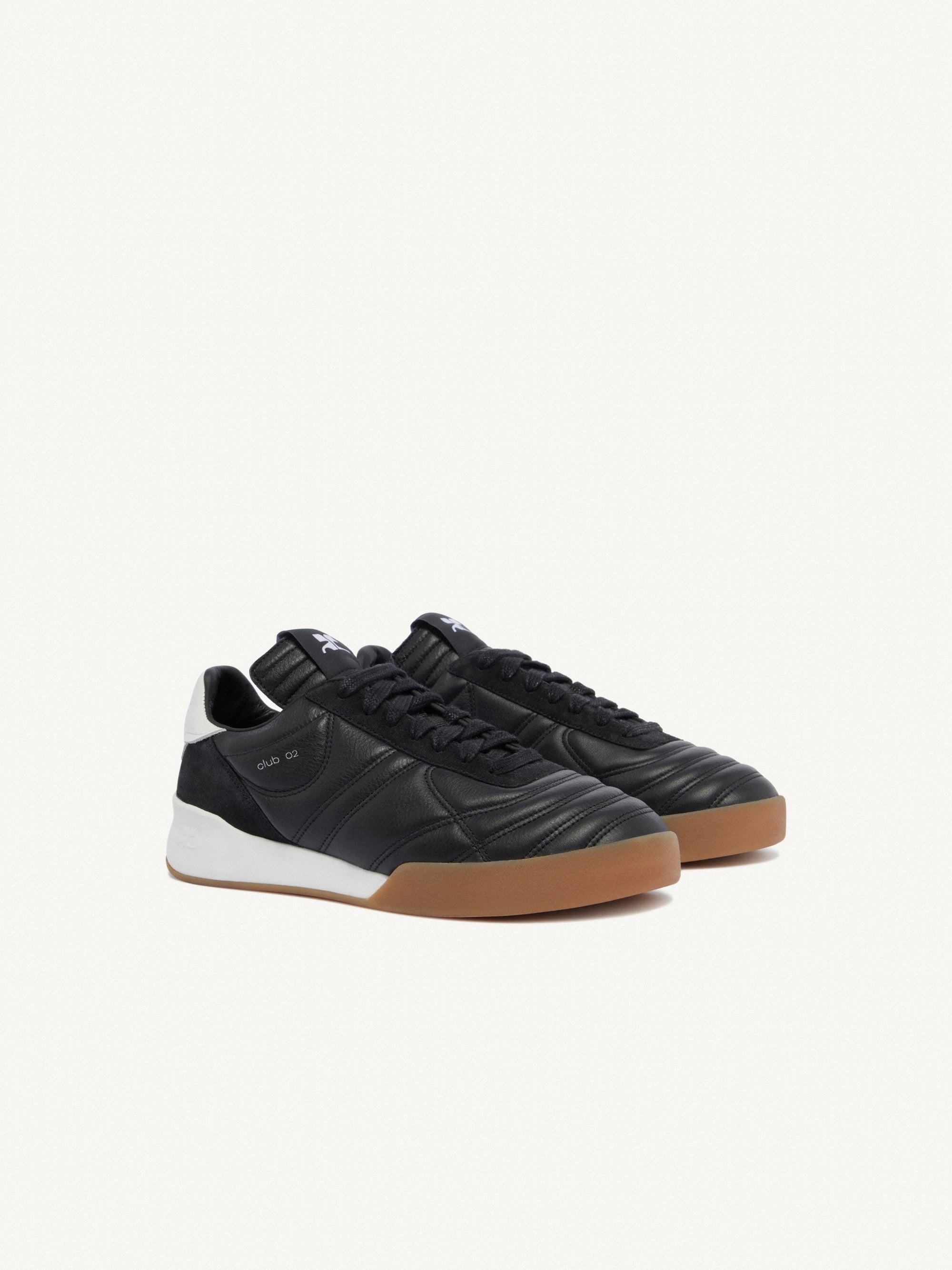 15pcs RELIQUAT 120€ / Baskets club 02 en cuir - Black