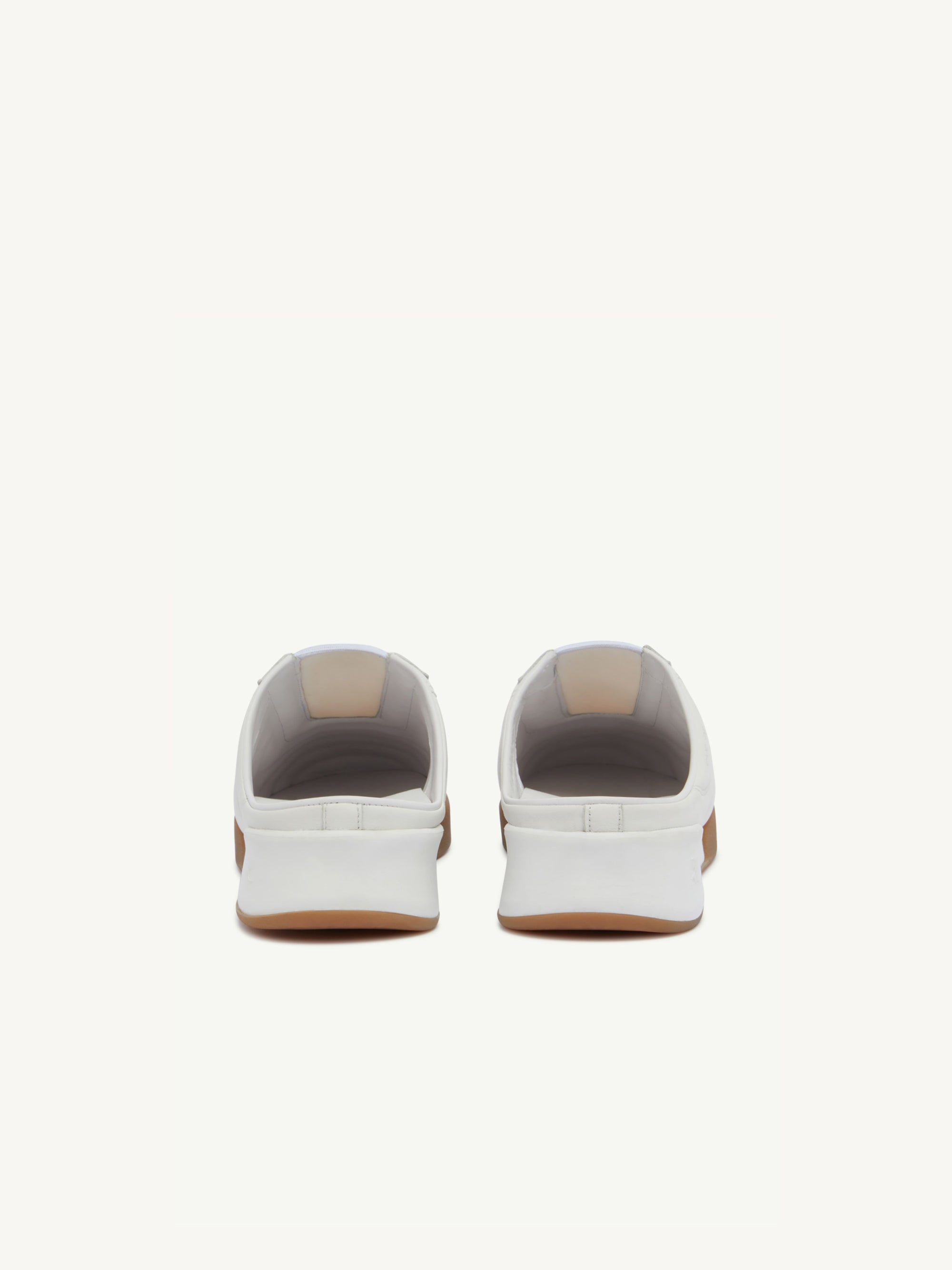 77pcs NEW / CLUB02 MULES EN CUIR - Heritage white