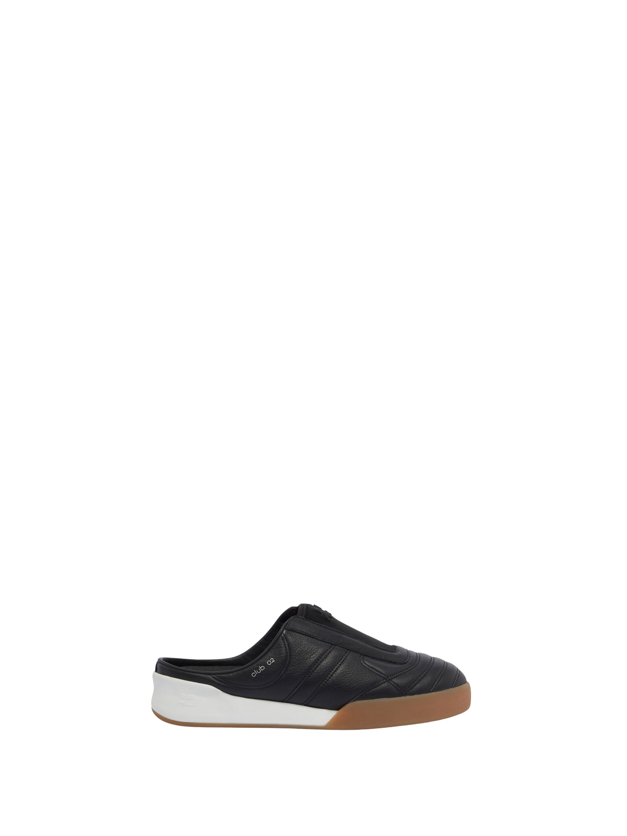 41pcs NEW / CLUB02 MULES EN CUIR - Black