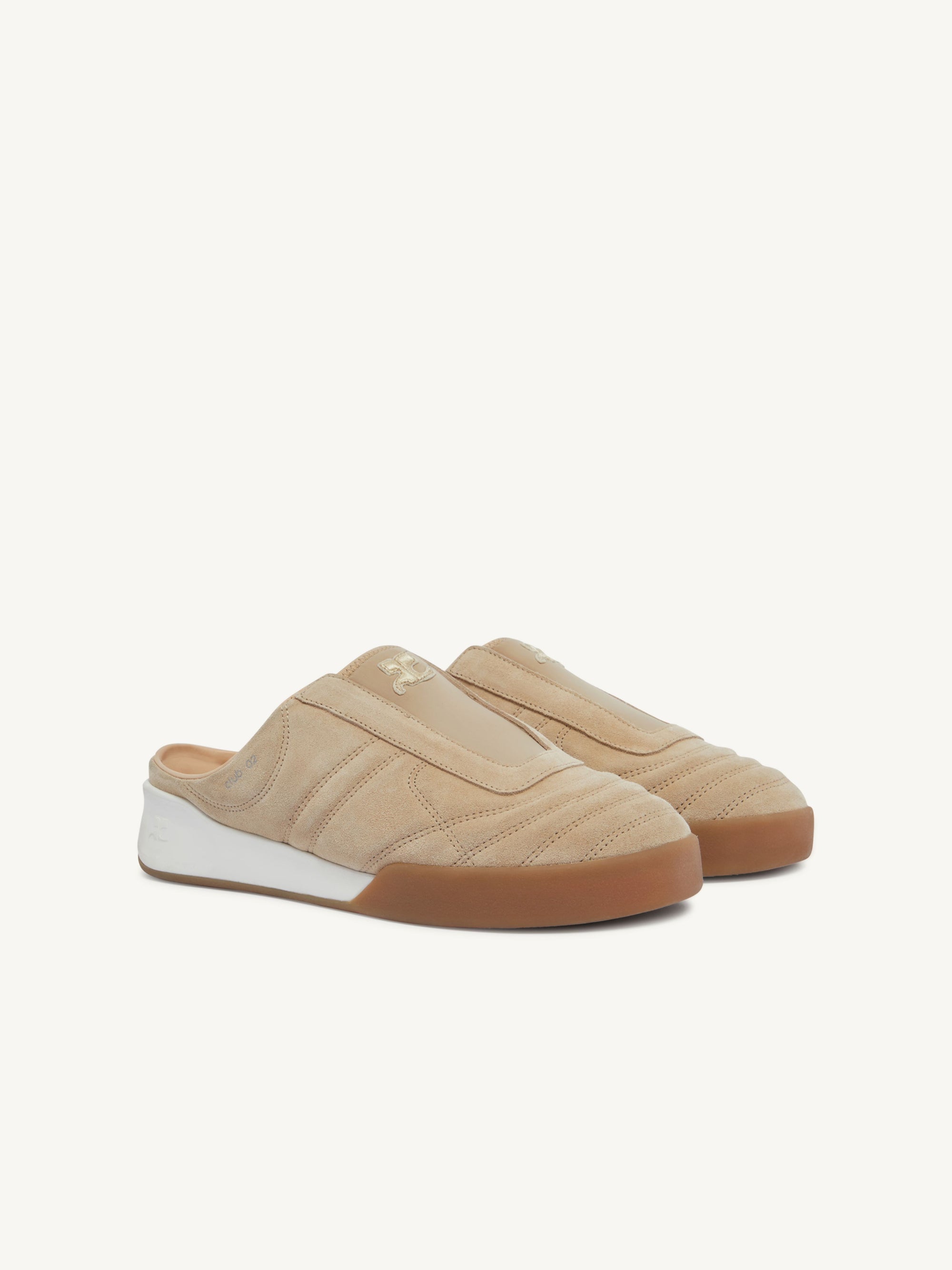 44pcs NEW / MULES CLUB 02 EN CUIR SUEDE - Sand