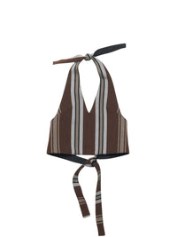 Débardeur dos nu Linu - Brown Stripes