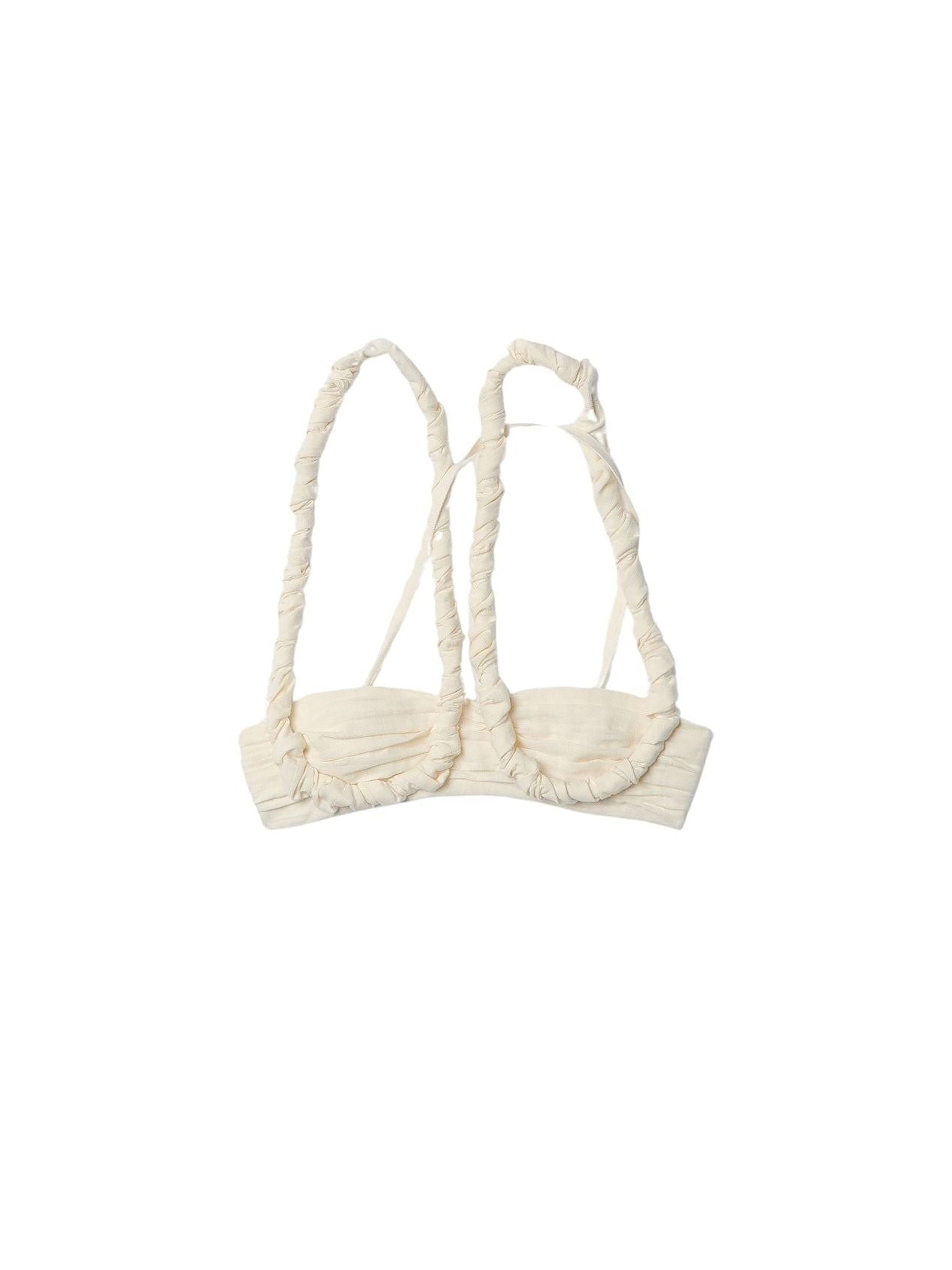 Bandeau Meli à bretelles twistées - Off White