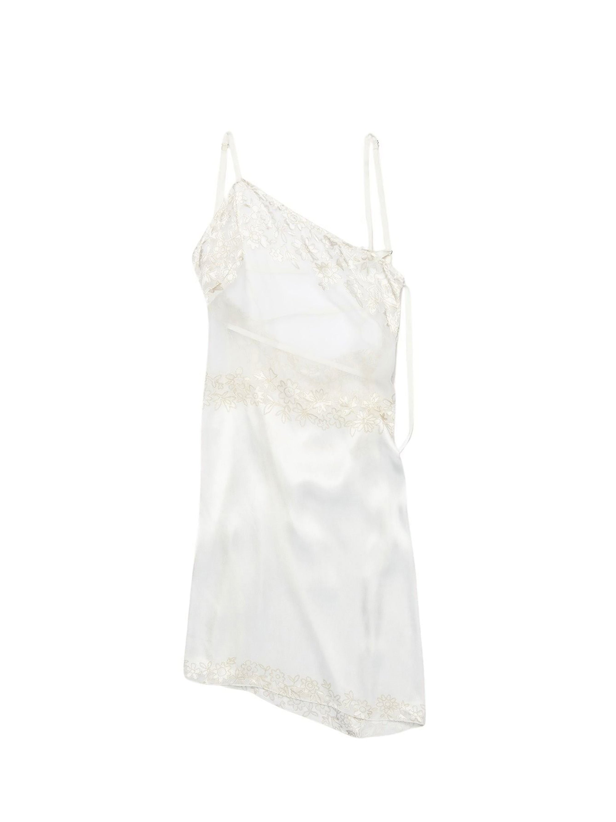 Débardeur nuisette Tombolo en soie mélangée - White Flowers Devore