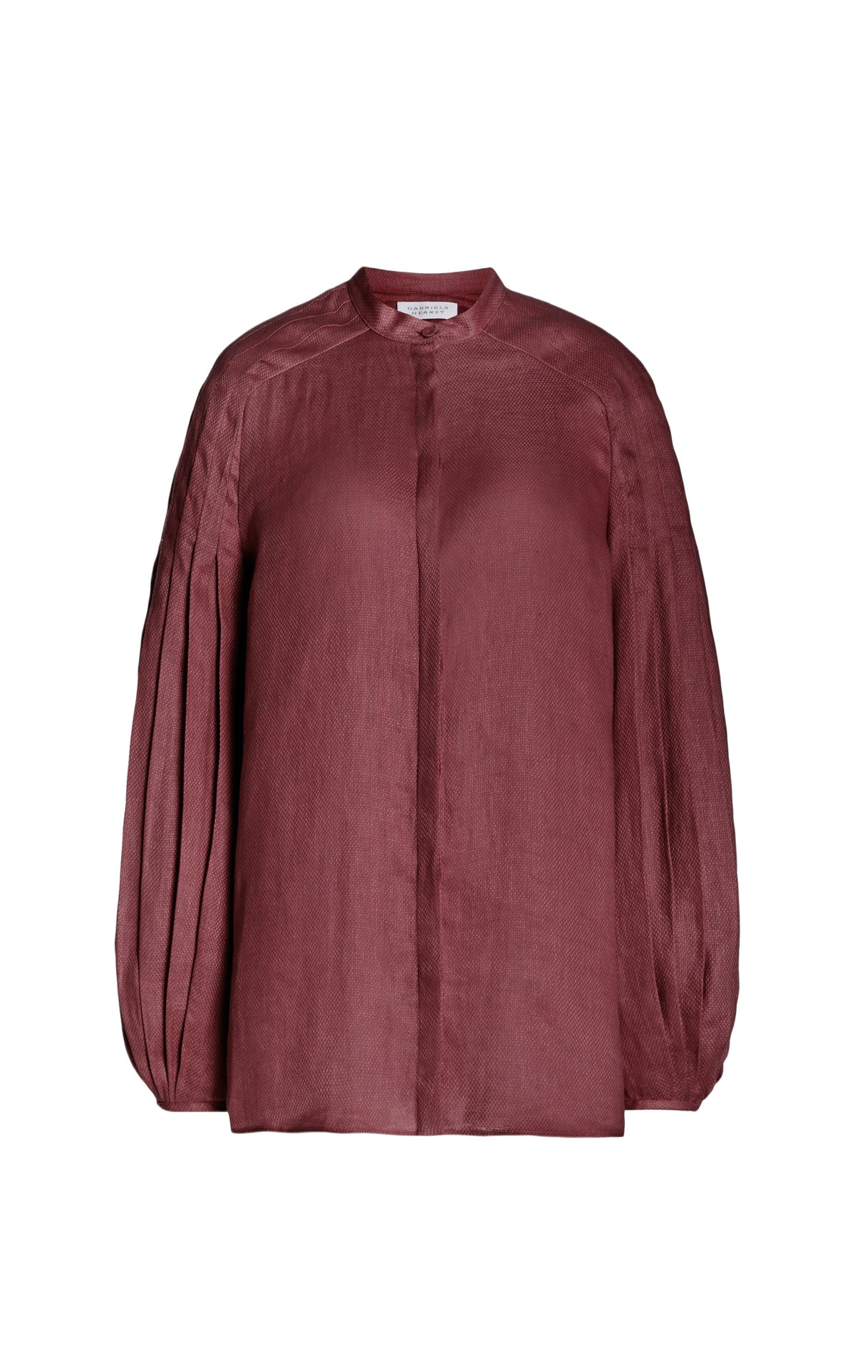 Deep Bordeaux / Blouse Laetitia en lin - Deep Bordeaux