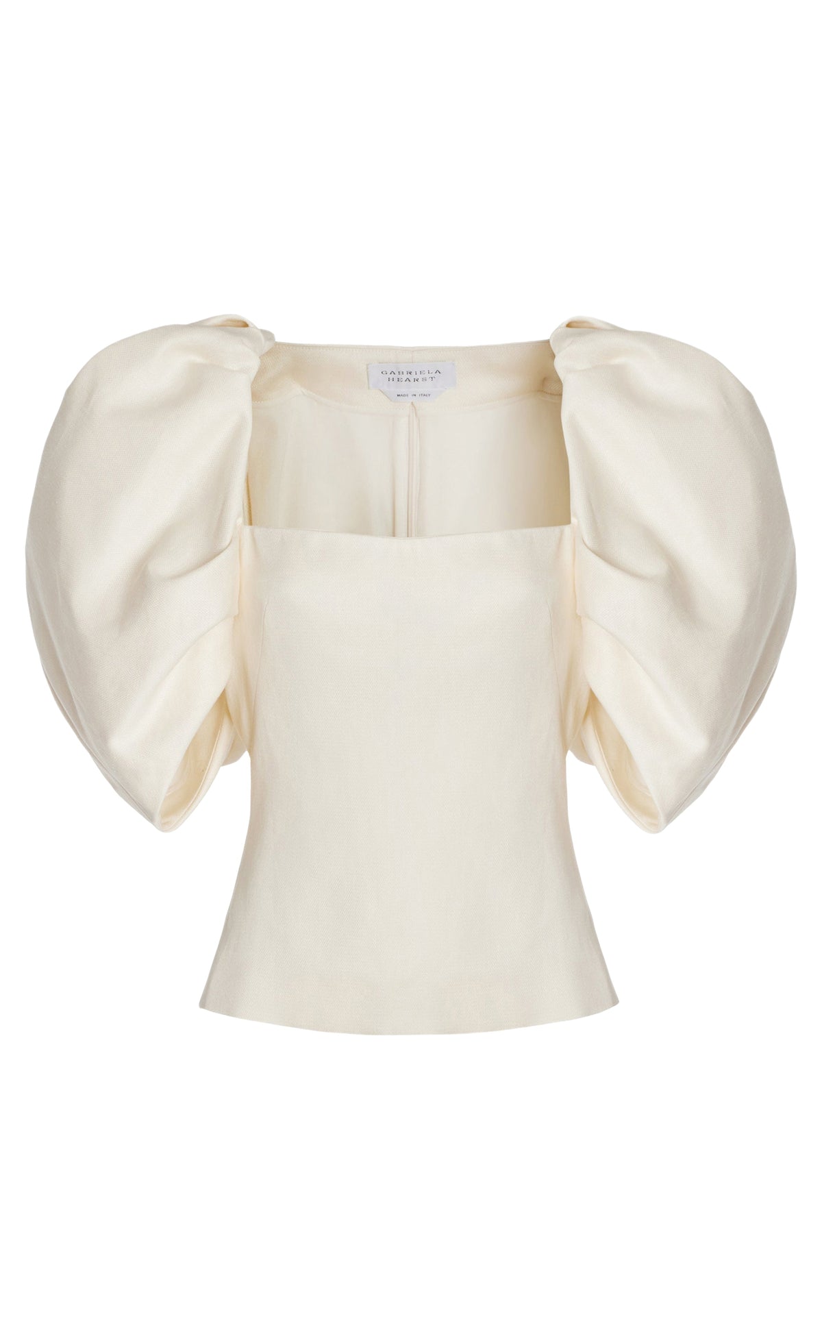Ivory / Top Ceri en lin - Ivory