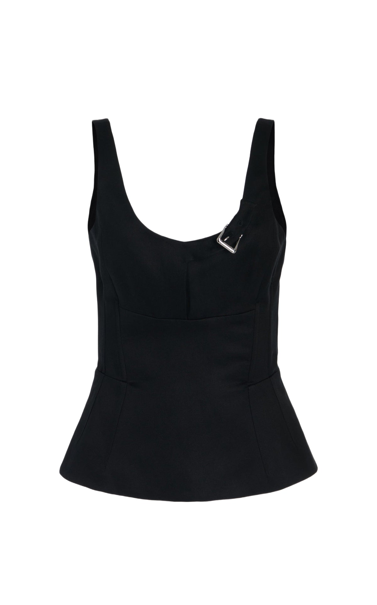 Black / Top Avalon en soie - Black
