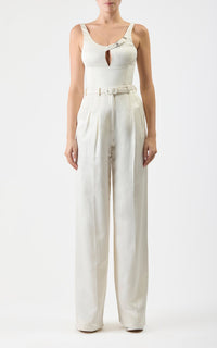 Ivory / Top Avalon en soie - Ivory