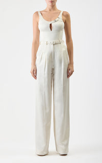 Ivory / Top Avalon en soie - Ivory