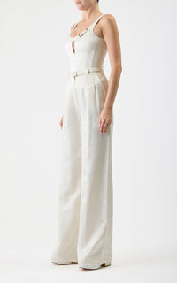 Ivory / Top Avalon en soie - Ivory
