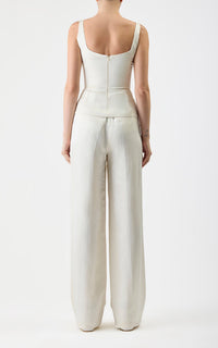 Ivory / Top Avalon en soie - Ivory