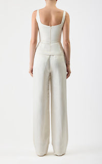 Ivory / Top Avalon en soie - Ivory