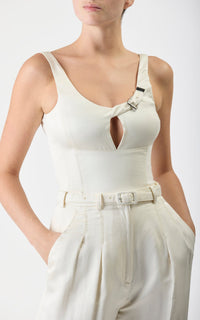 Ivory / Top Avalon en soie - Ivory