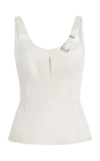Ivory / Top Avalon en soie - Ivory