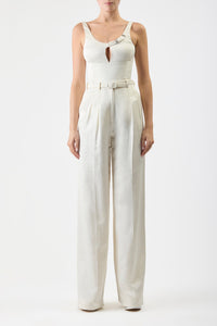 Ivory / Top Avalon en soie - Ivory
