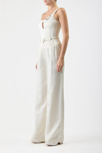 Ivory / Top Avalon en soie - Ivory