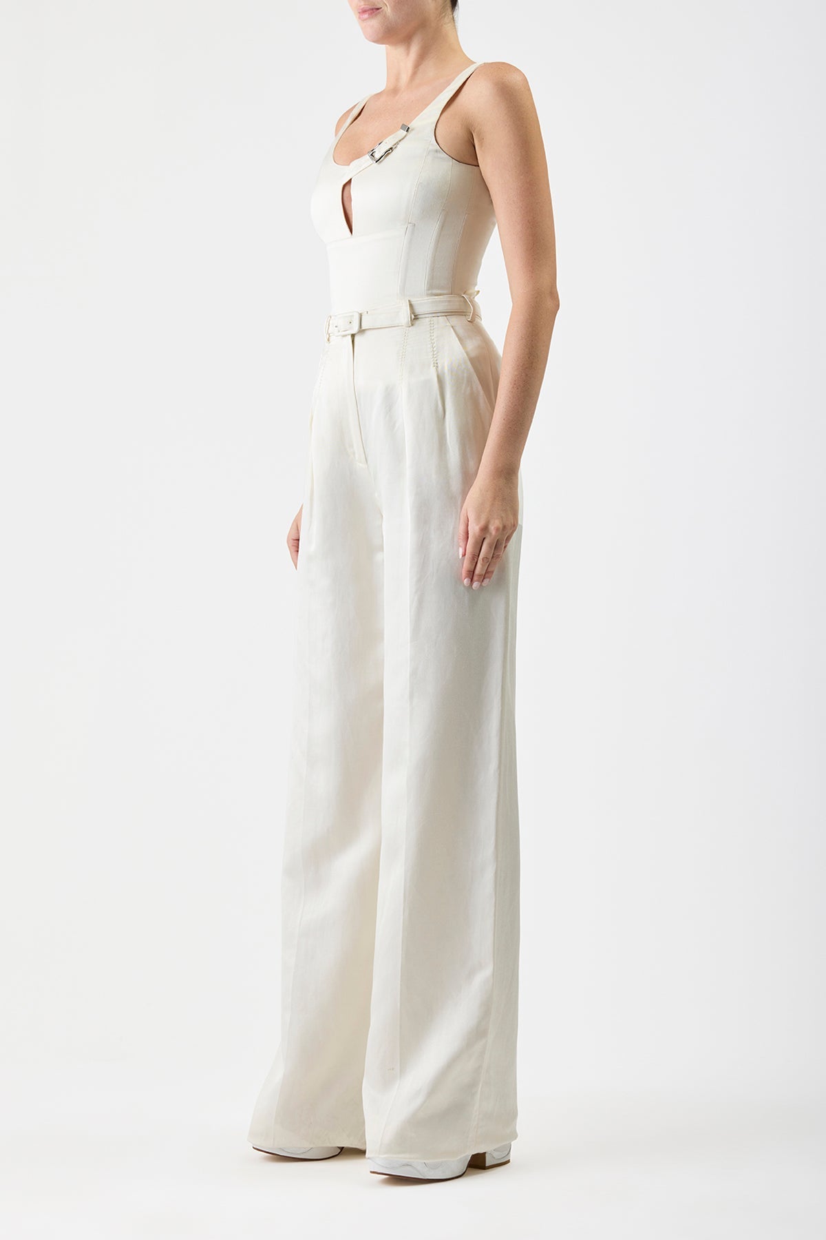 Ivory / Top Avalon en soie - Ivory