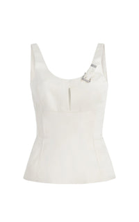 Ivory / Top Avalon en soie - Ivory