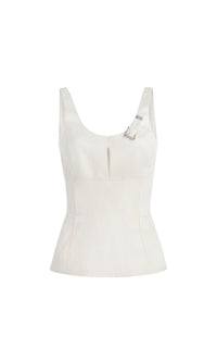 Top Avalon en soie - Ivory