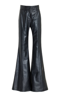 Black / Pantalon Rhein en cuir - Black