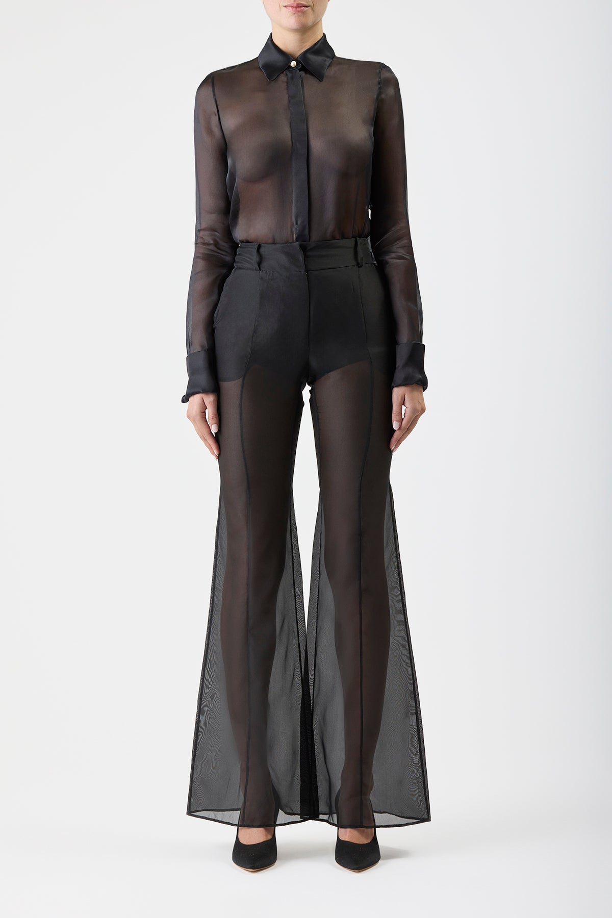 Black / Pantalon Rhein en soie - Black