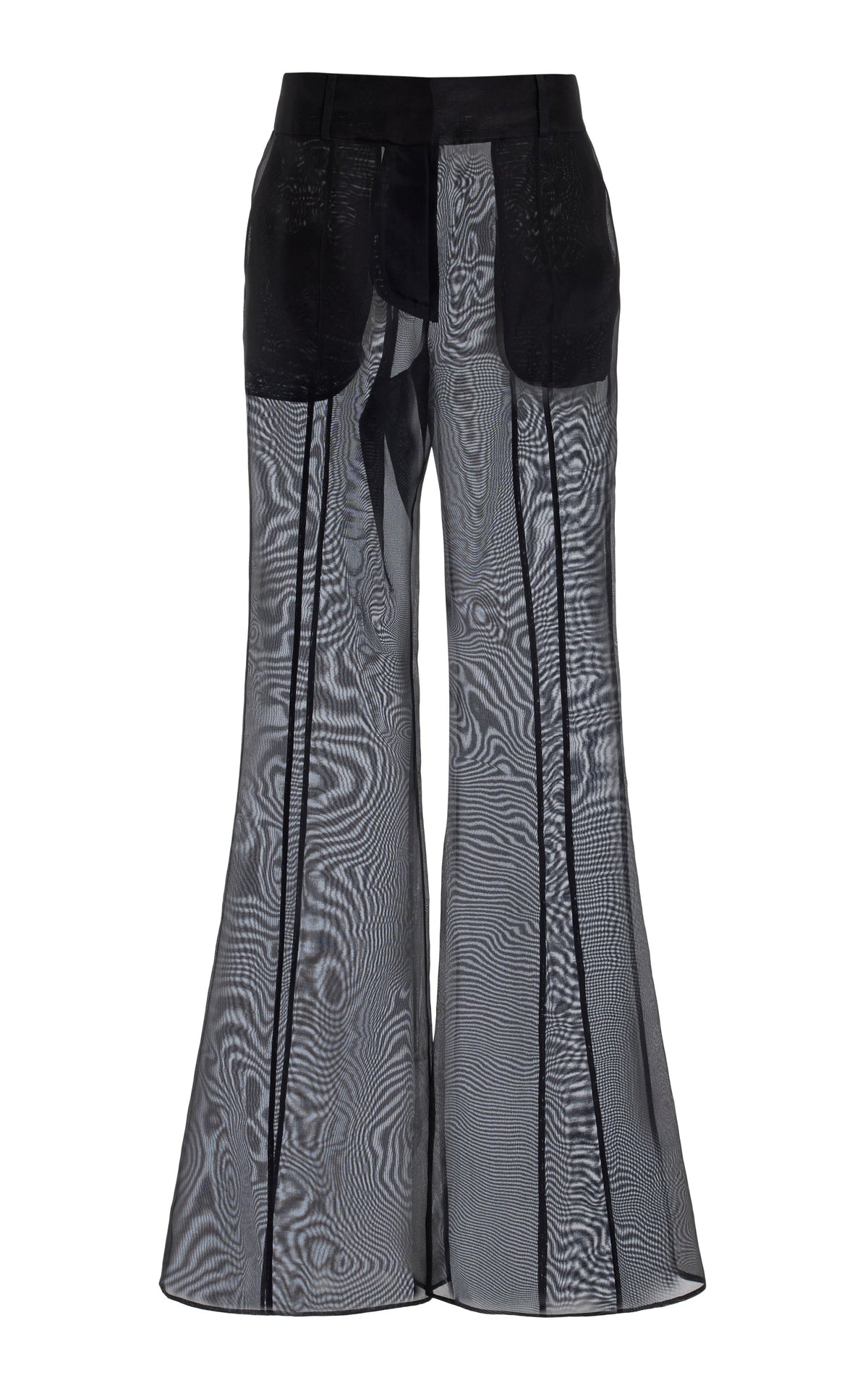 Rhein Pant en noir pearlized nappa cuir