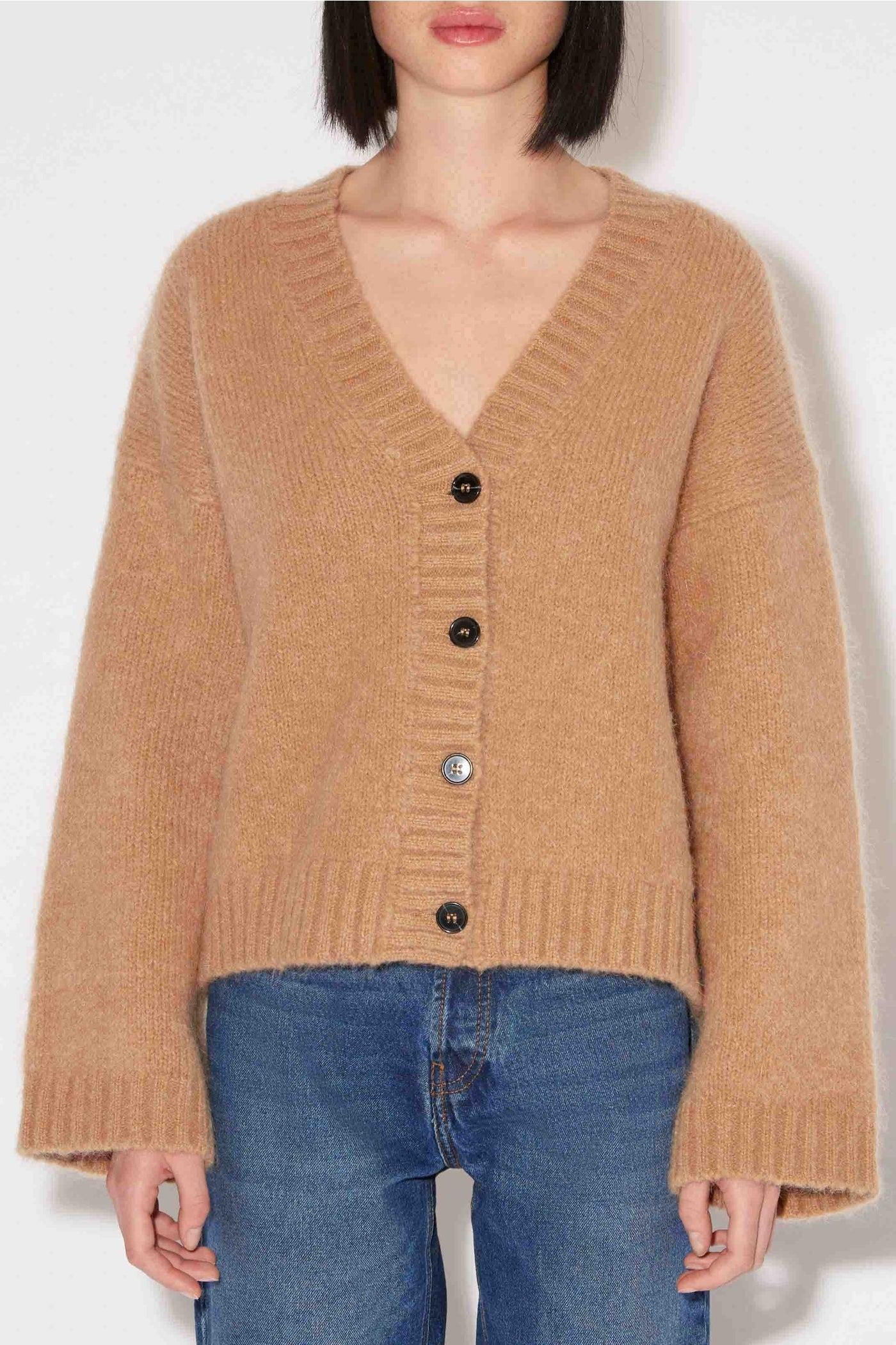 Screen Casting wool cardigan - Beige