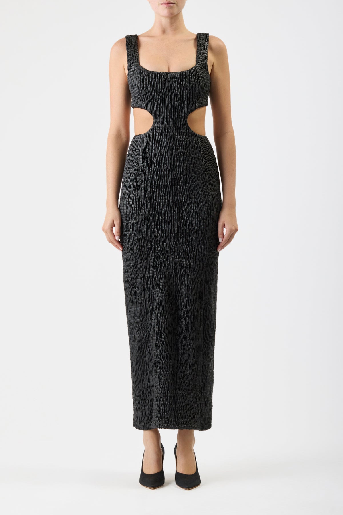 Black / Robe Gal en cuir - Black