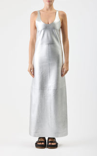 Silver / Robe Ellson en cuir - Silver