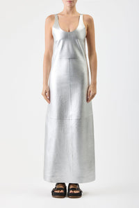 Silver / Robe Ellson en cuir - Silver