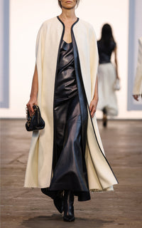 Ellson Dress en noir pearlized nappa cuir