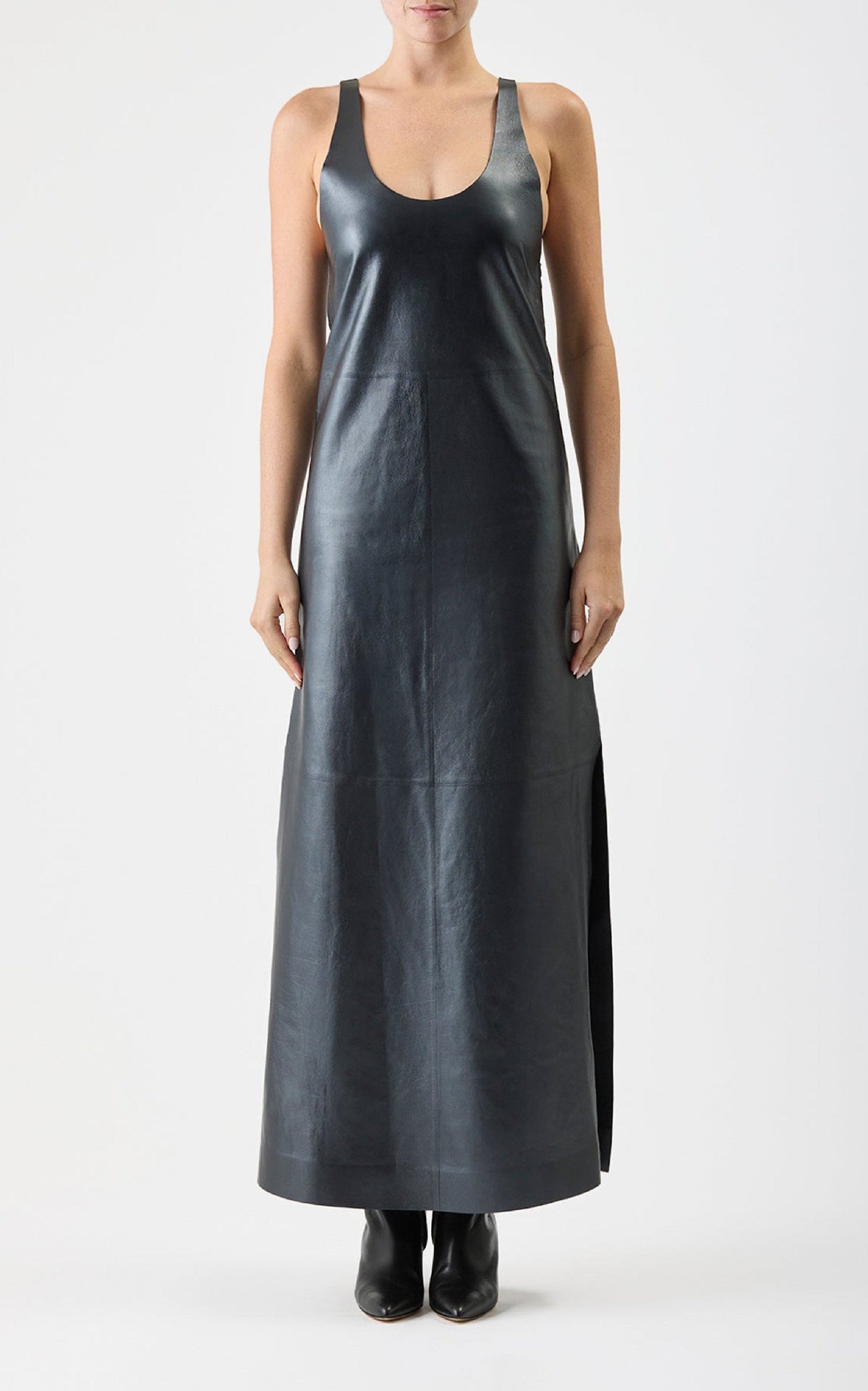 Black / Robe Ellson en cuir - Black