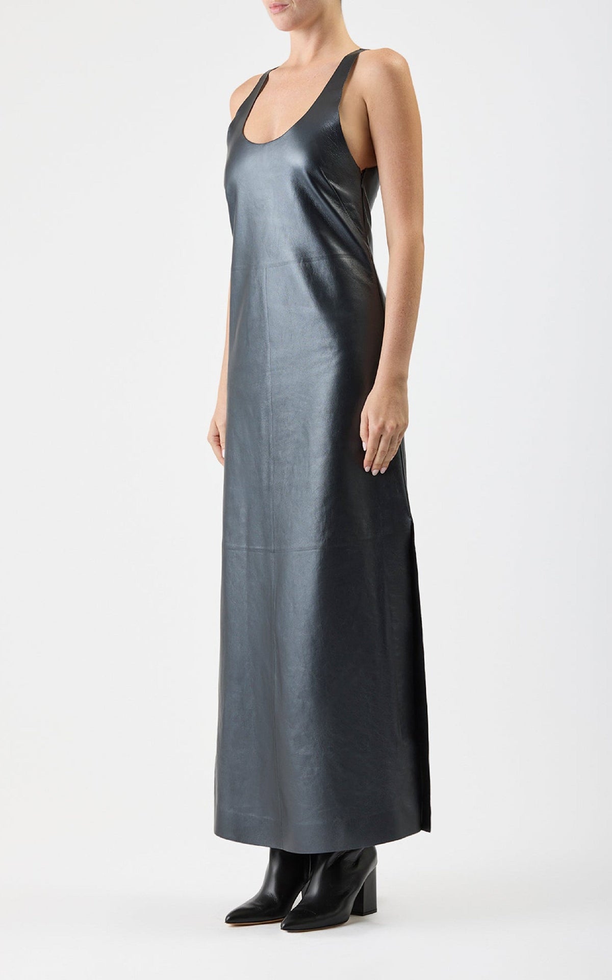 Black / Robe Ellson en cuir - Black