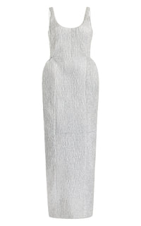 Silver / Robe Girard en cuir - Silver