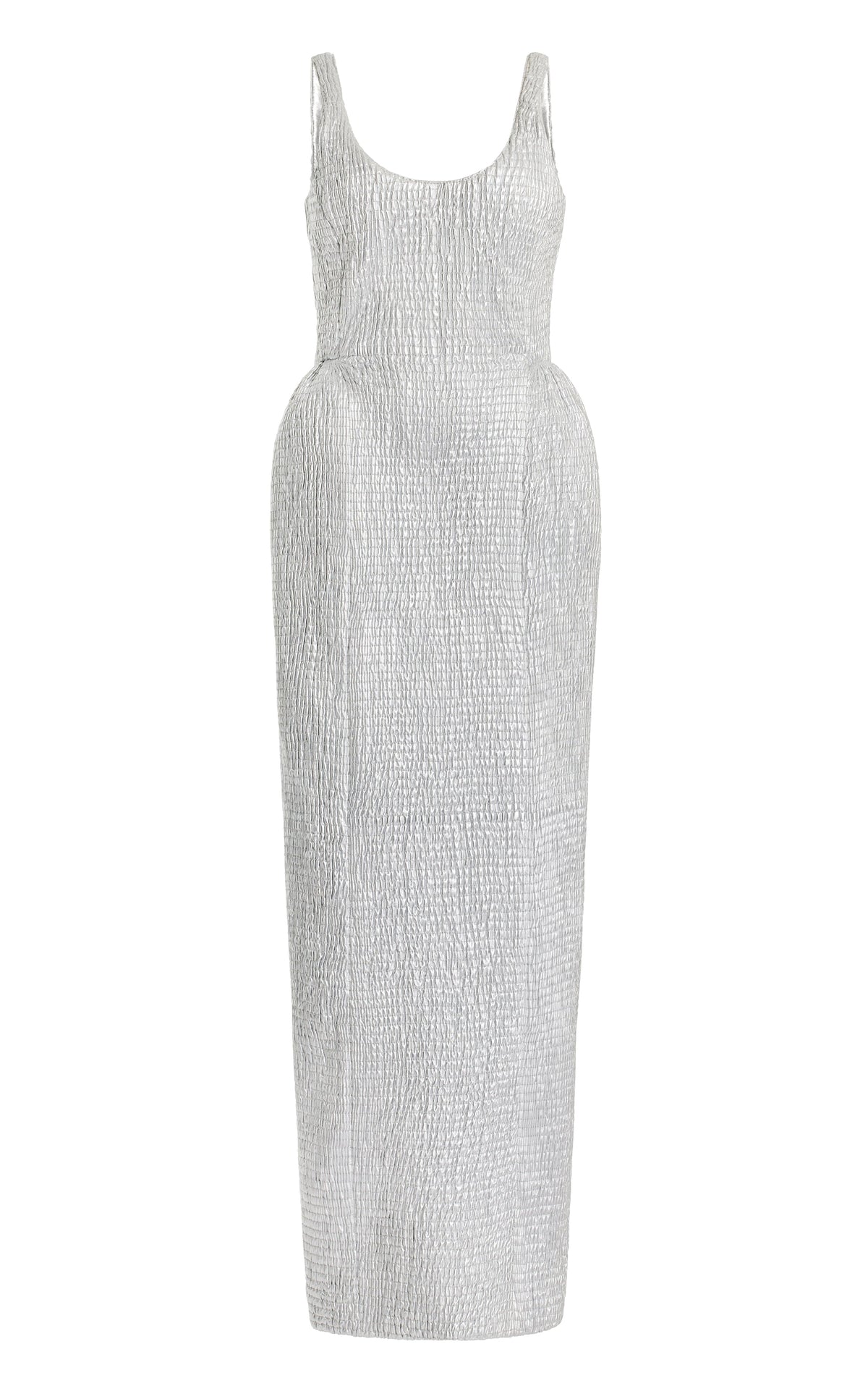 Girard Dress en argent métallisé nappa cuir