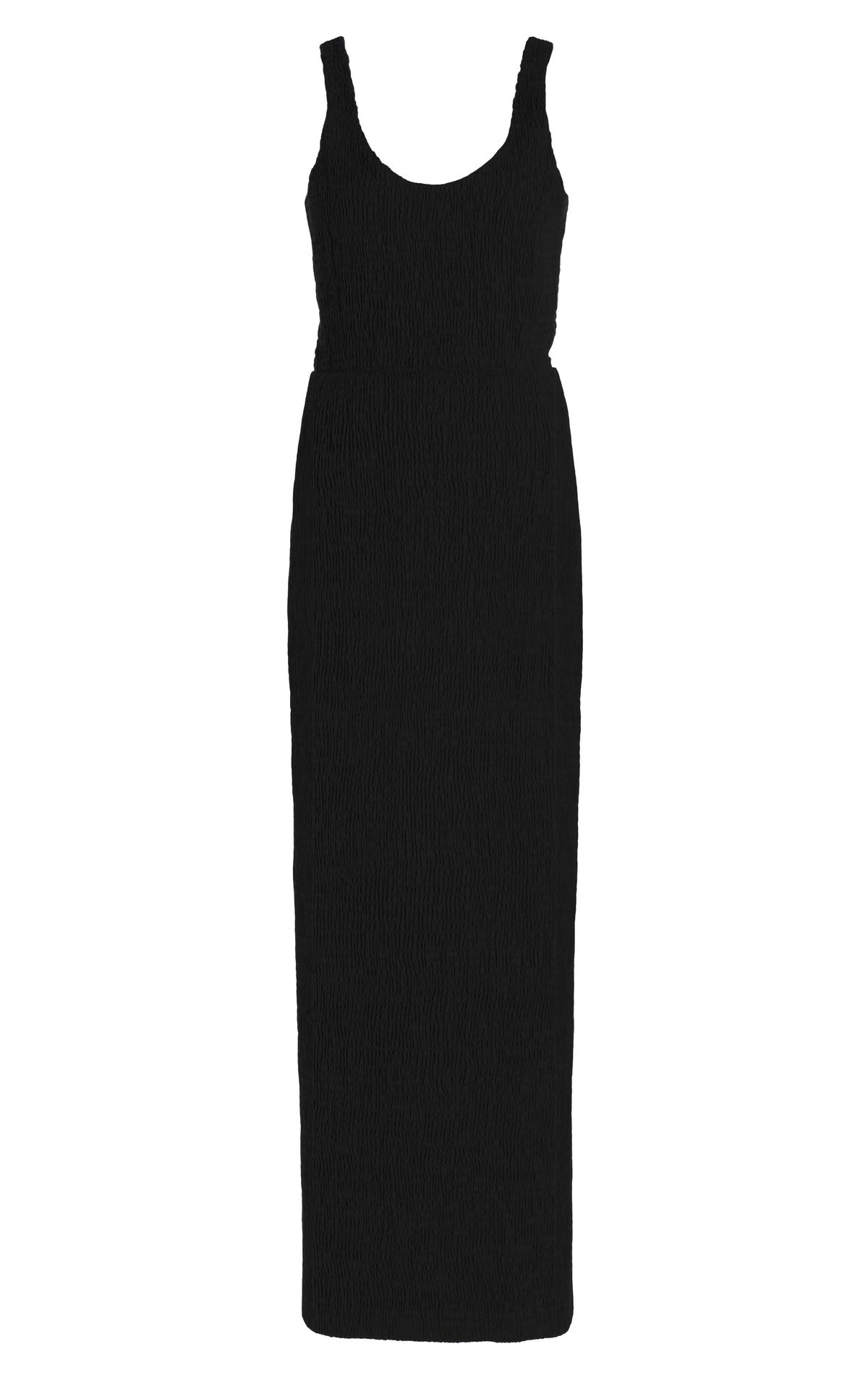 Girard Dress en noir lin d’aloès popeline de chemise