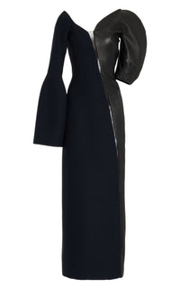 Black & Black / Robe Merlin en laine - Black & Black