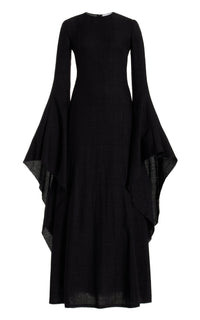 Black / Robe Sigrud en laine - Black