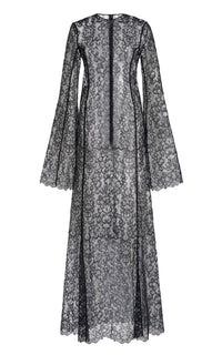 Black / Robe Zimmer en soie - Black