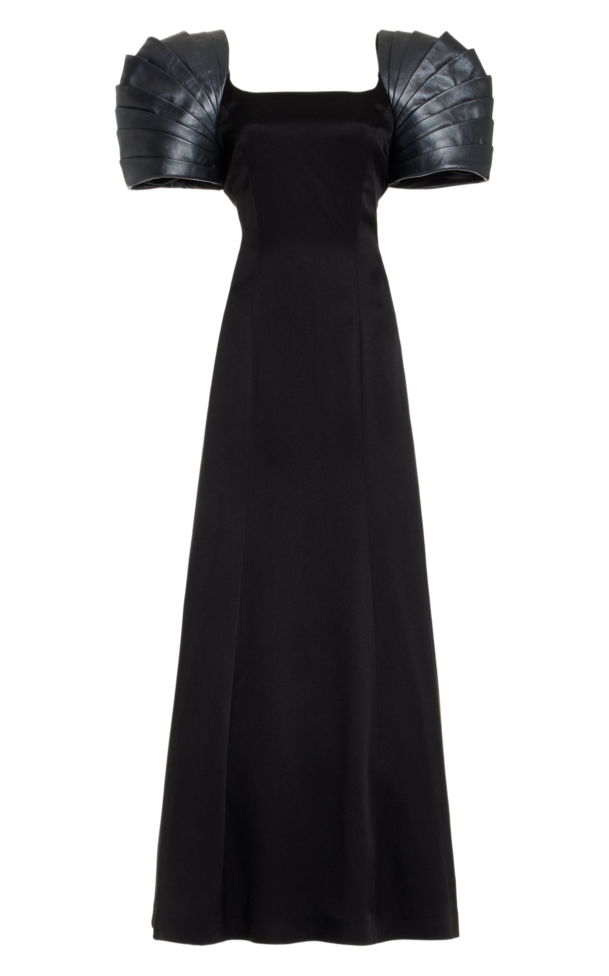 Black / Robe Duchess en soie - Black