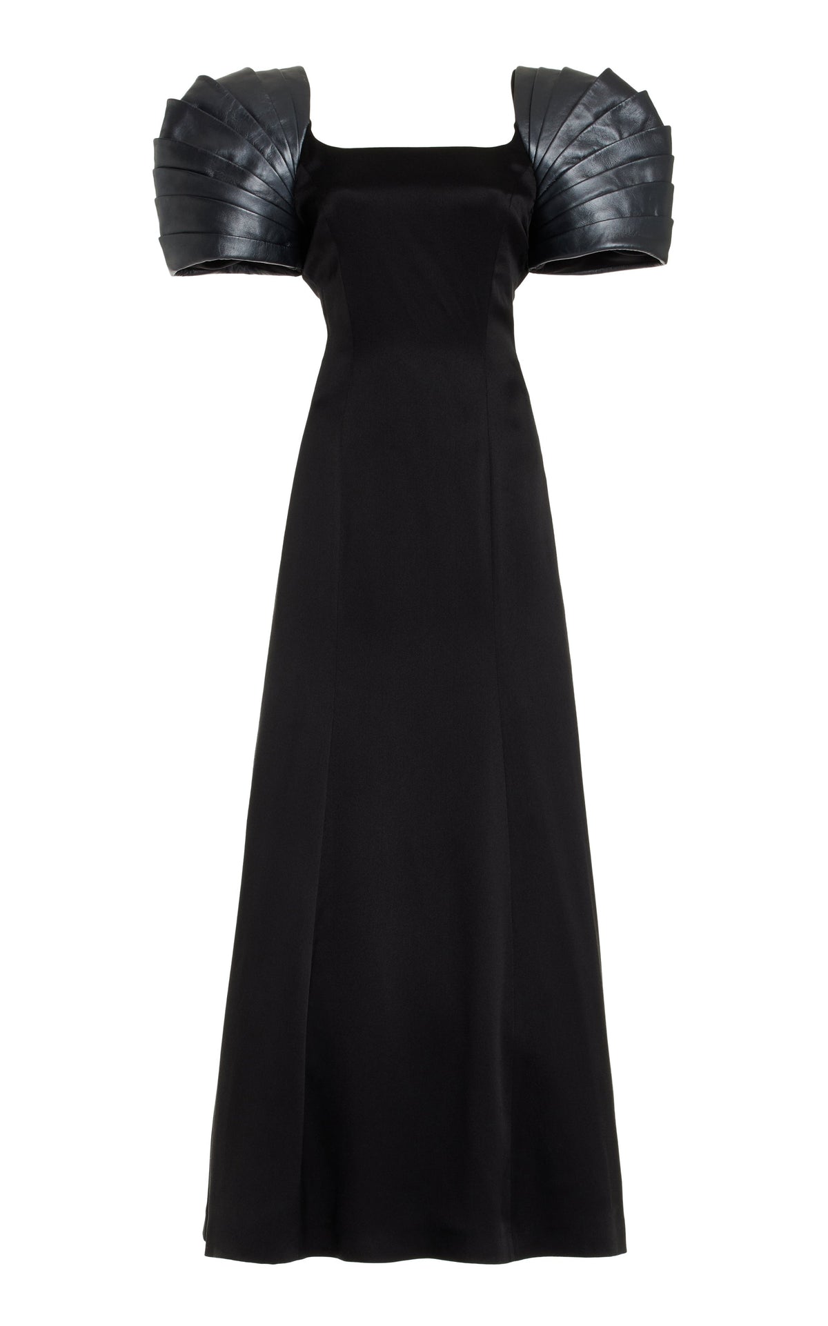 Duchess Dress en noir heavy double satin