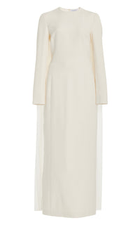 Ivory / Robe longue Carlota en soie - Ivory